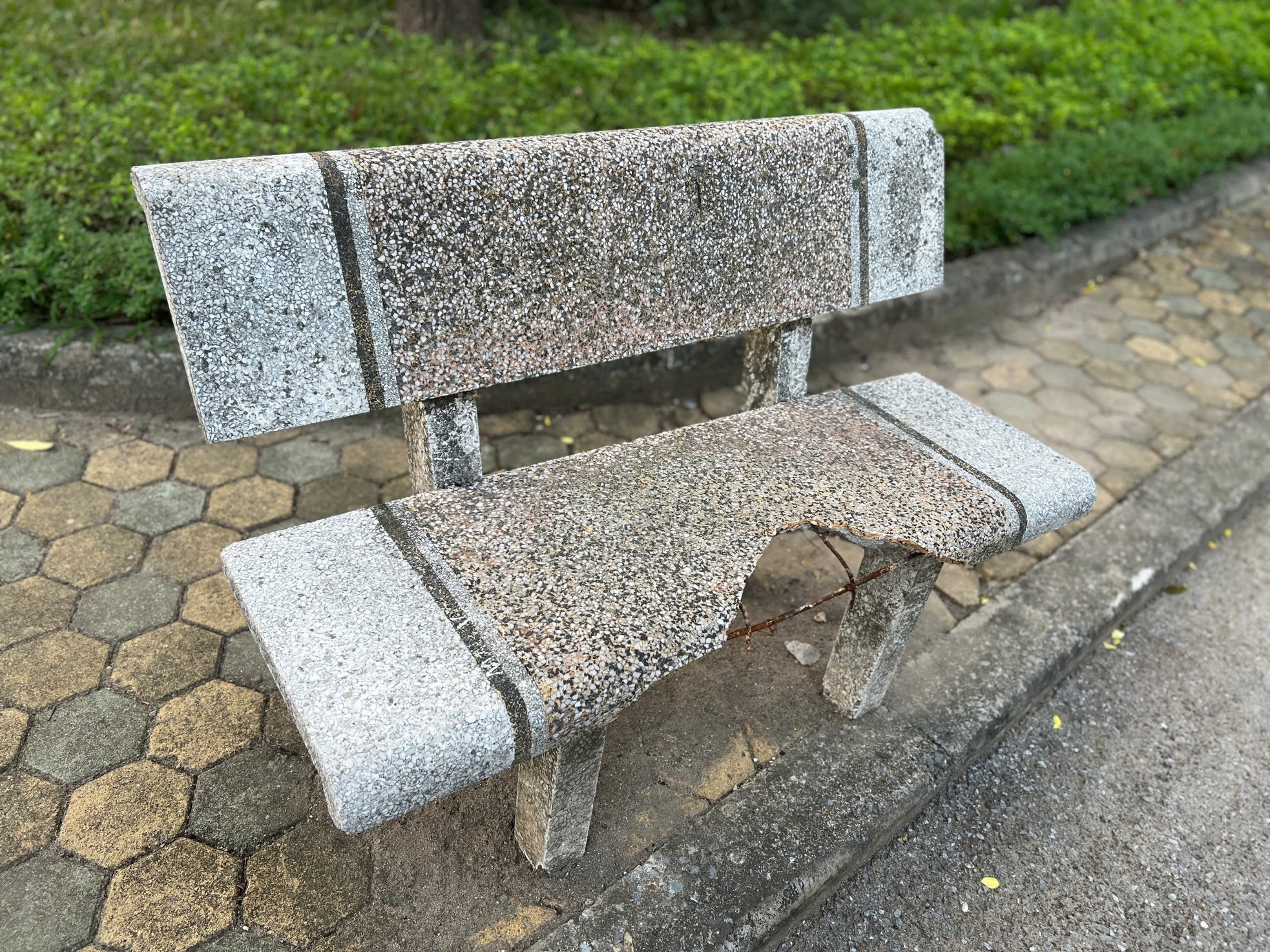 Dilapidated and degraded scenes at two large parks in Hanoi photo 11