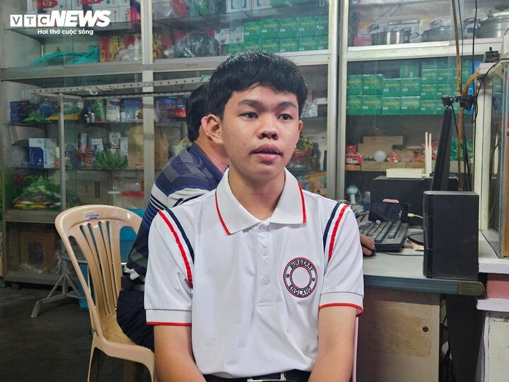 Tran Trung Kien - the first person to win a ticket to the final round of Road to Olympia 2024 said his idol is football player Lionel Messi.