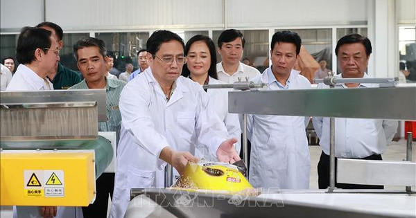 El primer ministro Pham Minh Chinh visita y trabaja en Dong Thap