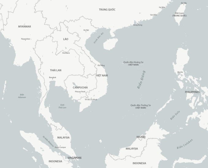 Zona del Mar de China Meridional. Gráficos: CSIS