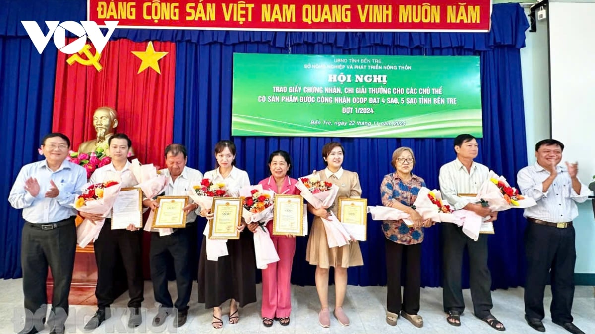 ben tre cong nhan them 11 san pham ocop hinh anh 1