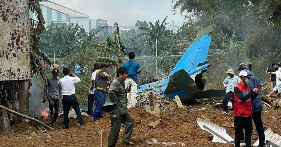 Un avión militar se estrella en Quang Nam