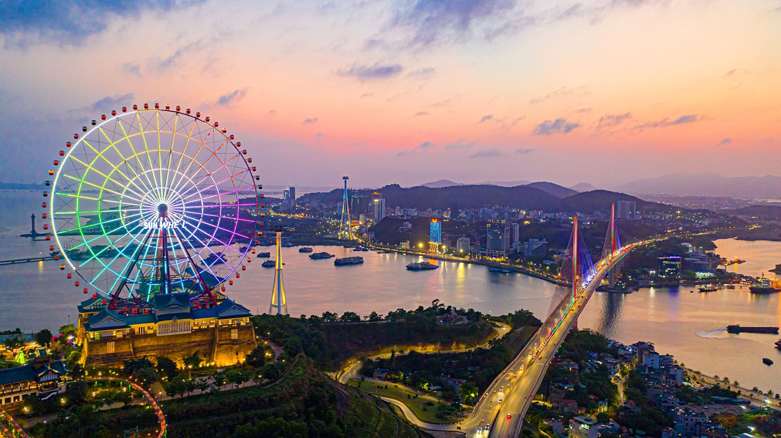 Ha Long city from above