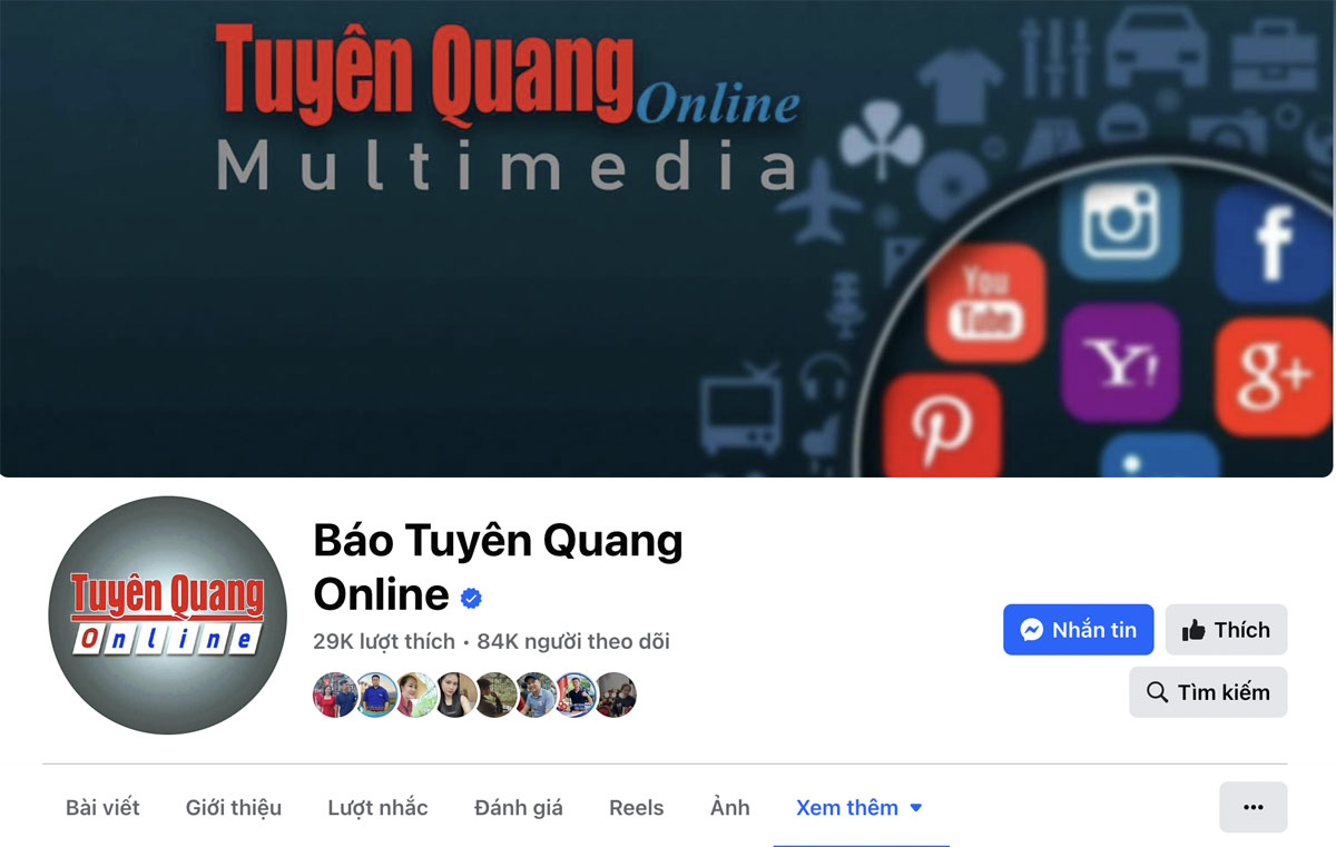 Fanpage Bao Tuyen Quang online hat 84.000 Follower erreicht, Bild 1