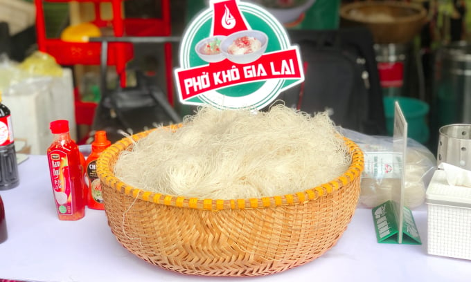 Nhãn hiệu phở hai tô đã được tỉnh Gia Lai đăng ký bảo hộ thương hiệu. Ảnh: Quỳnh Mai