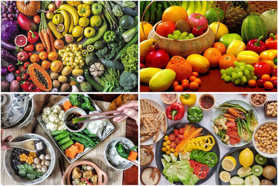 Una dieta vegetariana baja en calorías puede ayudarte a perder peso eficazmente. Gráficos: Thuy Duong.