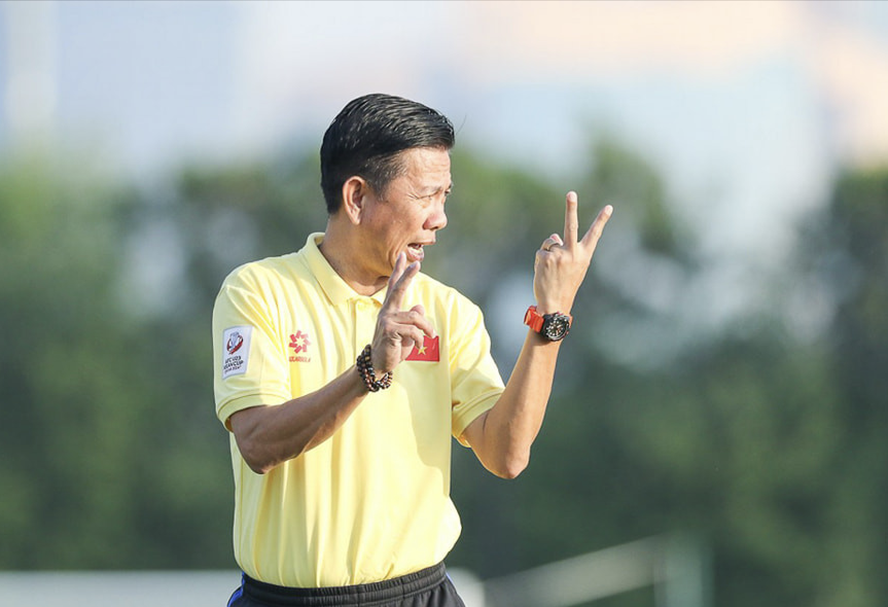 La selección sub-23 de Vietnam mantiene una alta concentración antes del partido contra la sub-23 de Uzbekistán