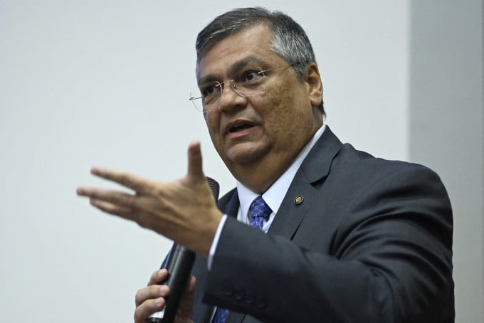 Brazilian Justice Minister Flavio Dino attends an event in the capital Brasilia on November 9. Photo: AFP