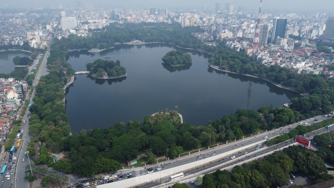 Estado actual de los parques de lento progreso en Hanoi foto 1