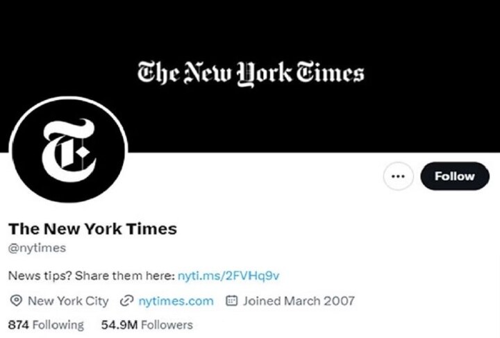 The reason the New York Times disappeared from Twitter - 1