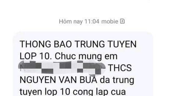 Il n'y a pas encore de référence pour la 10e année, les étudiants reçoivent un avis d'admission, que dit le Département de l'éducation et de la formation de la ville d'Hô Chi Minh-Ville ?