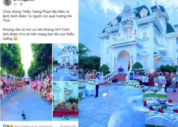 Celebration party at the 'mansion' of an 80-year-old woman: What did Ha Tinh leaders say? - 1