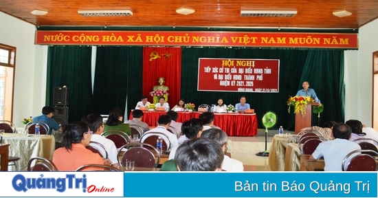 Meeting with voters of Dong Giang and Dong Le wards, Dong Ha city