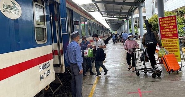 ทางรถไฟเตรียมเดินรถไฟโดยสารจากฮานอยไปวิญเพิ่มในช่วงเทศกาลตรุษจีน