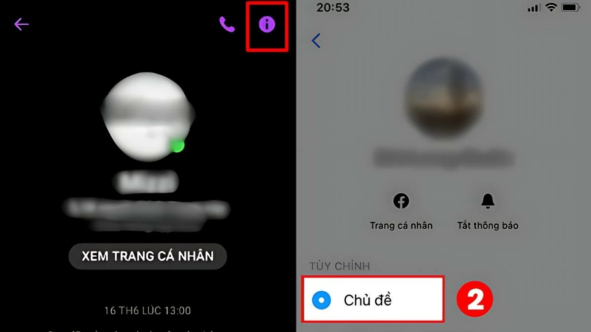 Thay đổi hình nền Messenger trên điện thoại, máy tính