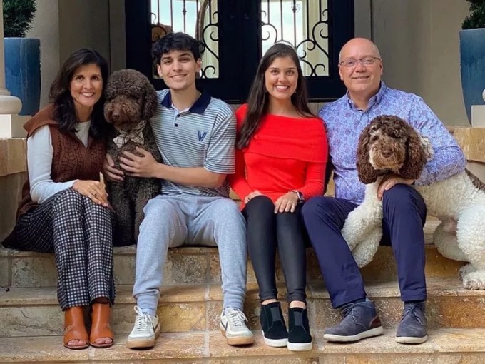 Nikki Haley's family. Photo: Instagram/Nikki Haley