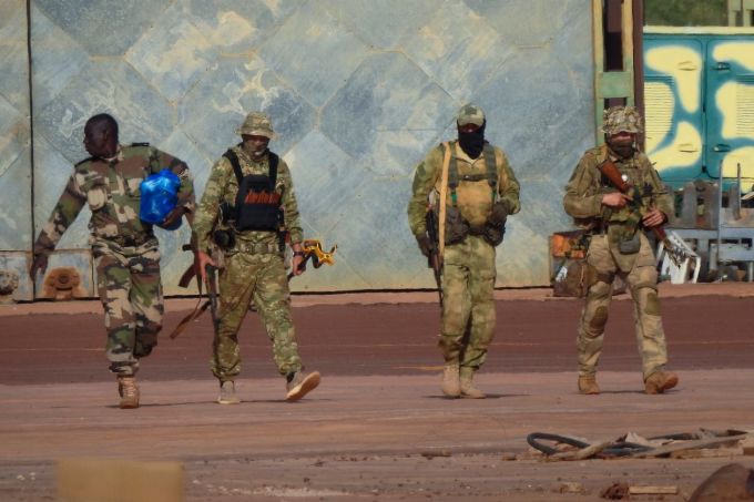 Wagner mercenaries in northern Mali. Photo: AP.