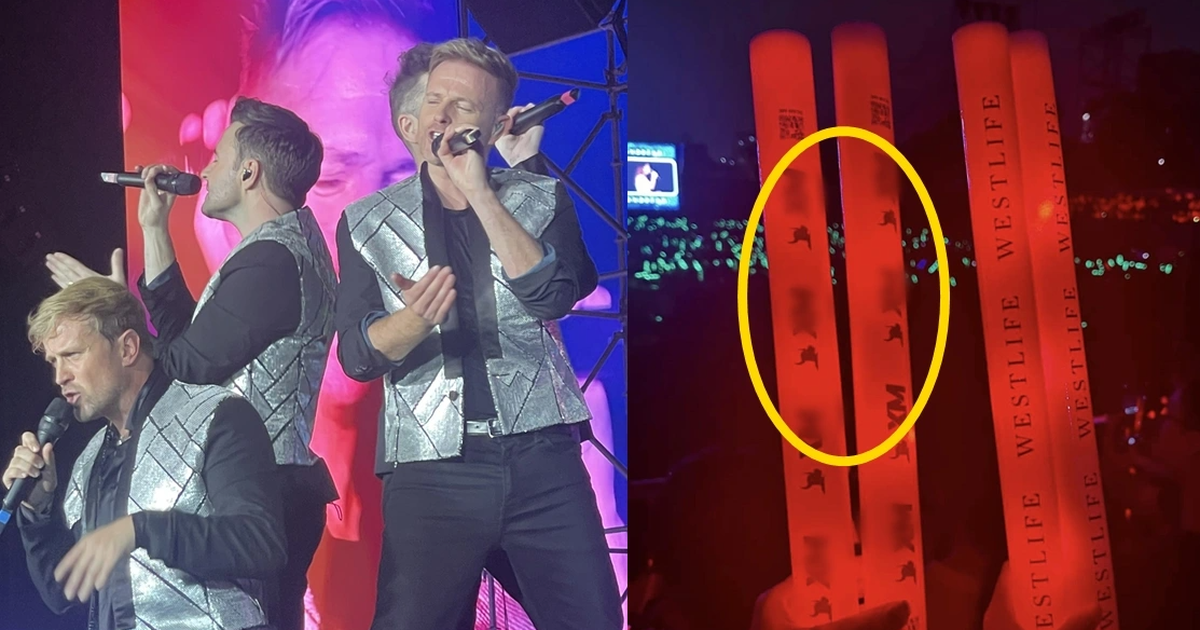 Betting and cryptocurrency advertisements appeared at Westlife show, what did the organizers say?