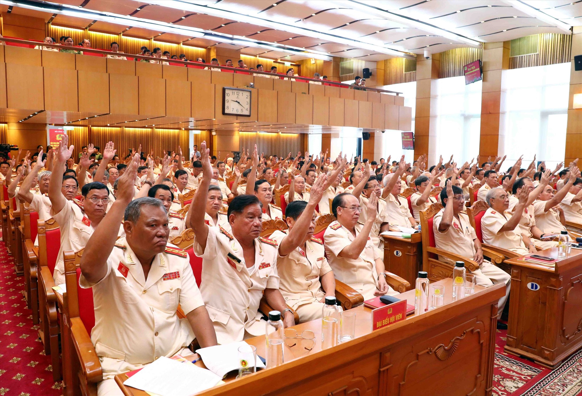 Delegates attending the Congress of the Vietnam People's Police Veterans Association. Photo: H.Phong