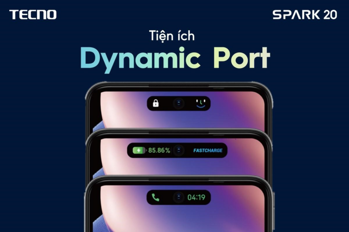 Les trois produits sont équipés du port dynamique pratique.