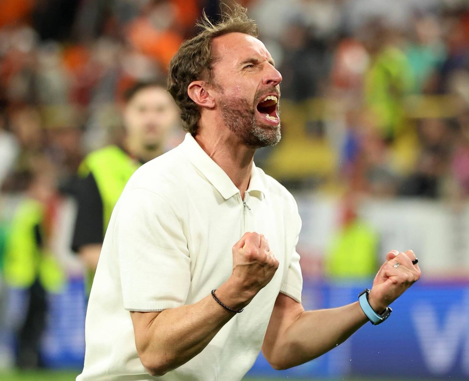 Southgate was the happiest person to witness Watkins' goal. Photo: English Football Association