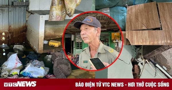 Houses are sinking, people living insecurely next to Thanh Da canal