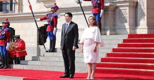 Peruvian President hosts solemn welcoming ceremony for President Luong Cuong