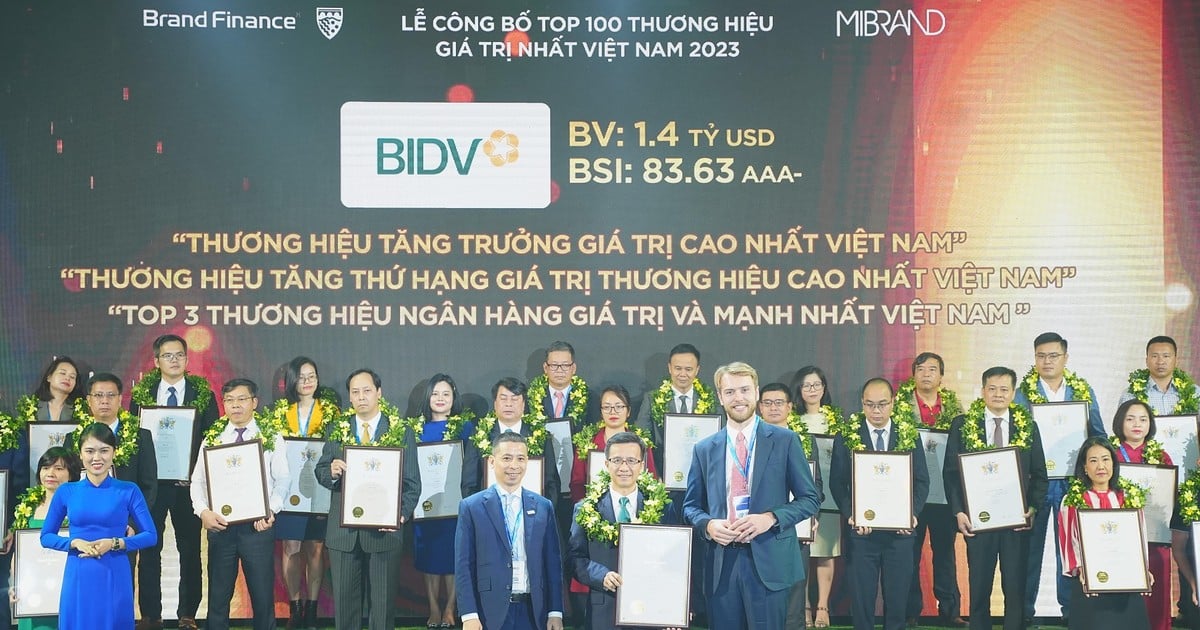 BIDV - Thương hiệu có tốc độ tăng trưởng nhanh nhất Việt Nam 2023