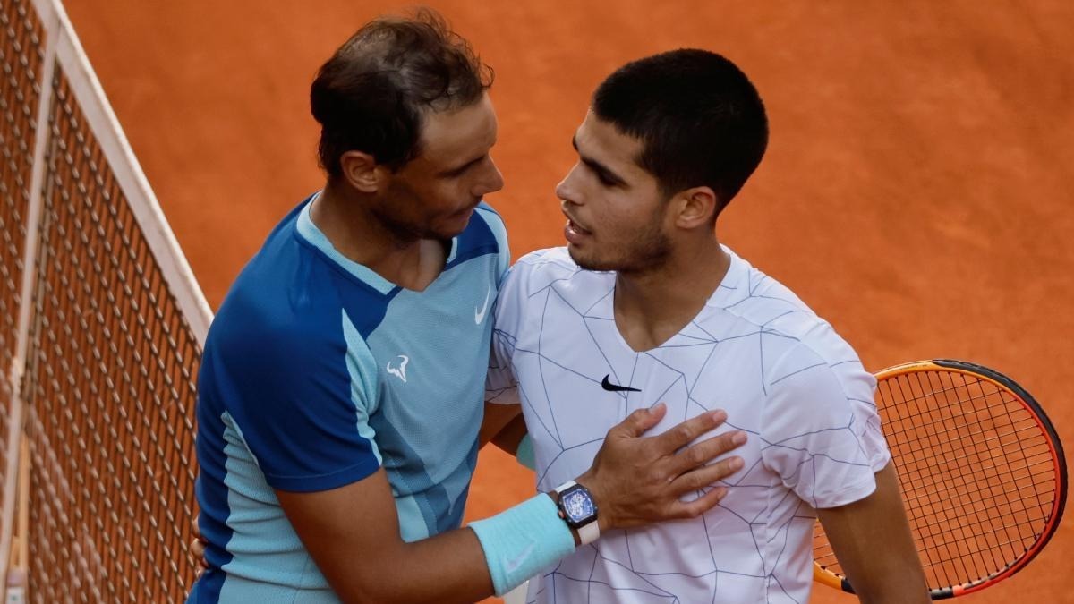 Nadal le desea suerte a Alcaraz e ignora a Djokovic