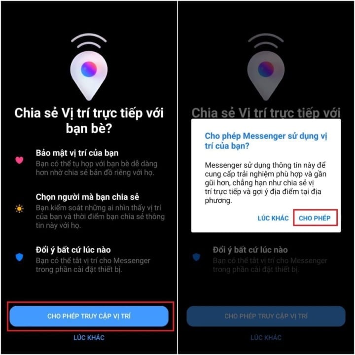 The simplest way to share location on Messenger - 3