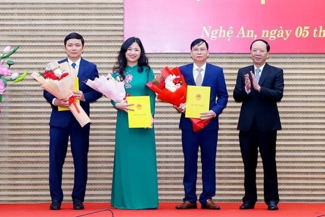 Detalles de los líderes recién nombrados en Nghe An