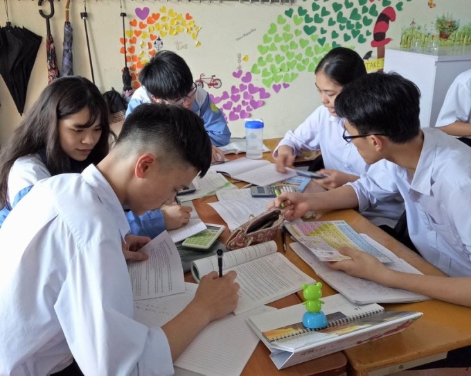 Học sinh Lào Cai ôn thi tốt nghiệp THPT, tháng 6/2023. Ảnh: Sở Giáo dục và Đào tạo Lào Cai