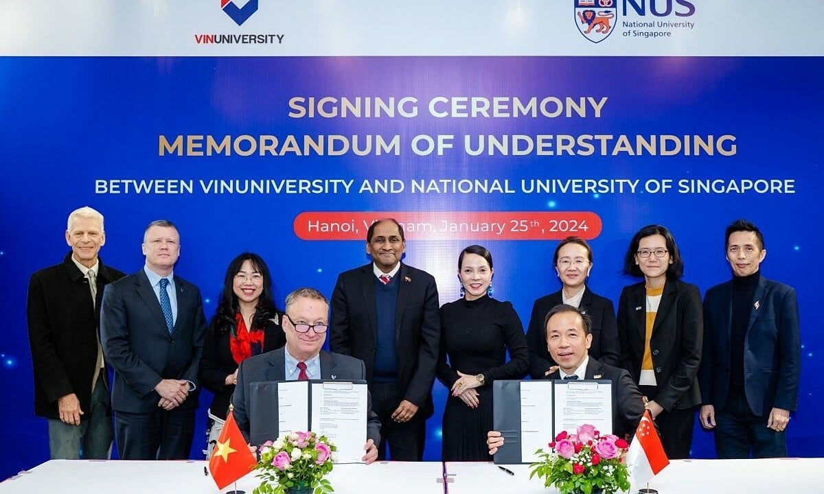 VinUniはシンガポール国立大学と協力