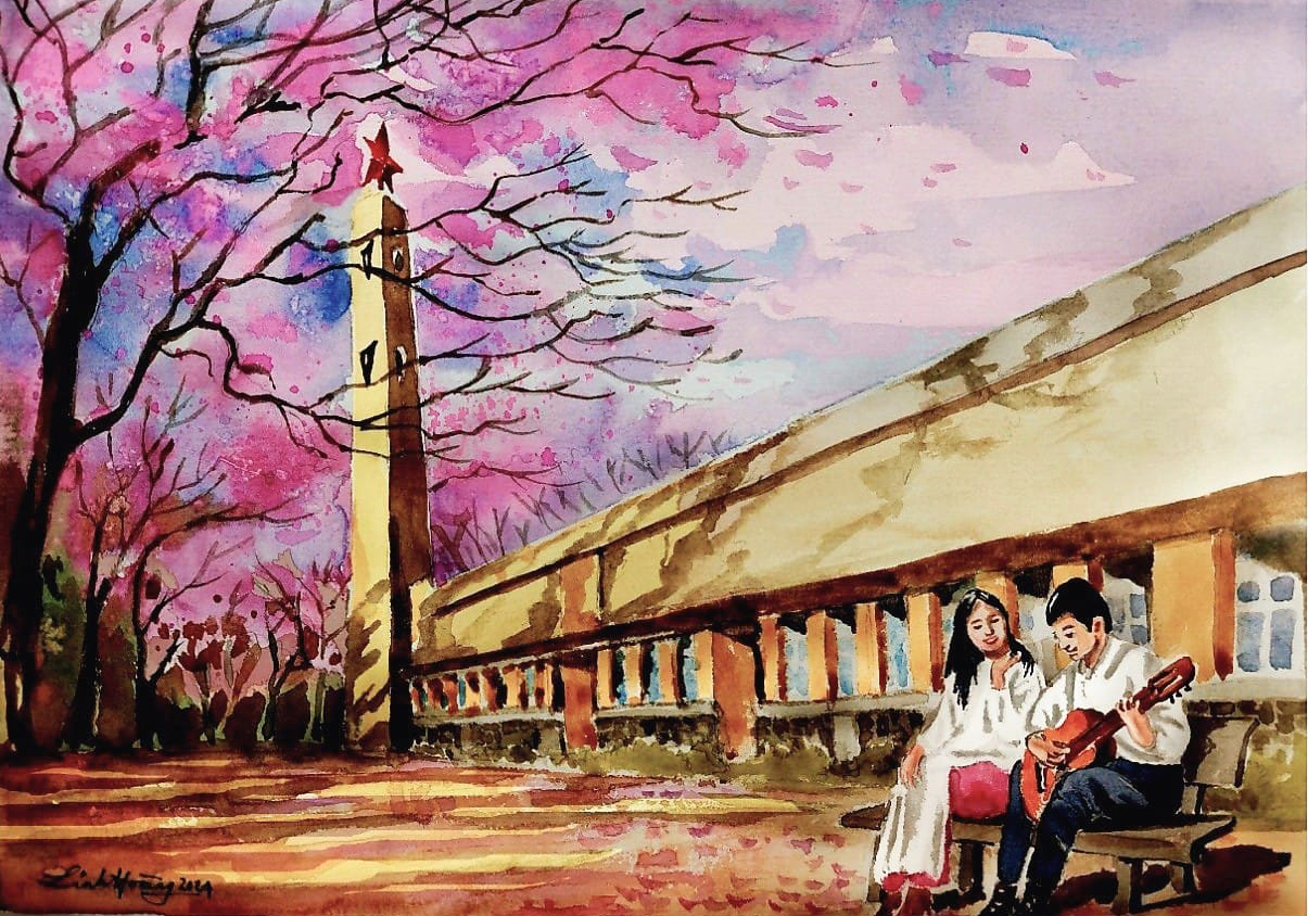 Góc ký họa: Trường đại học Đà Lạt- Ảnh 5.