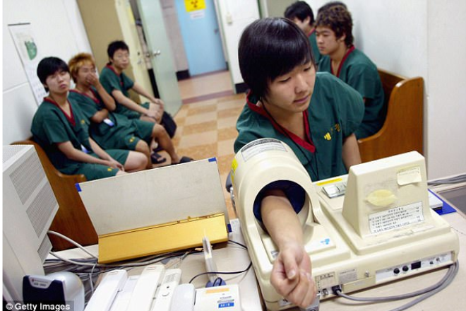 Examen de servicio militar en Corea. (Foto: Getty Images)