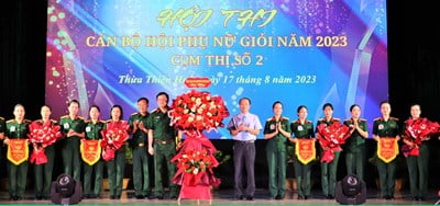 Sôi nổi hội thi Cán bộ Hội phụ nữ giỏi trong LLVT Quân khu