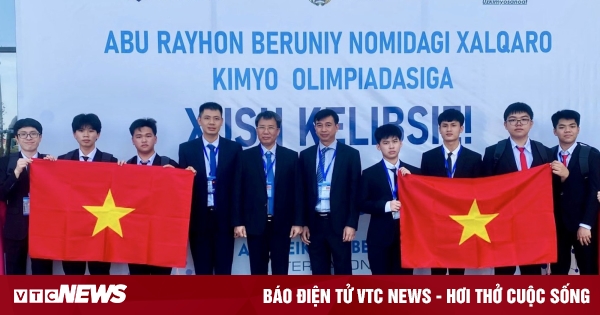 4 học sinh Việt Nam giành huy chương vàng Olympic Hoá học quốc tế