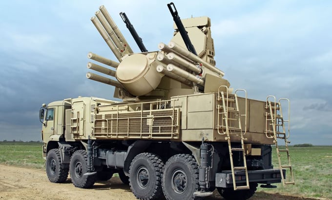 Complexe de missiles et de canons de défense aérienne russe Pantsir-S1. Photo: Rosoboronexport