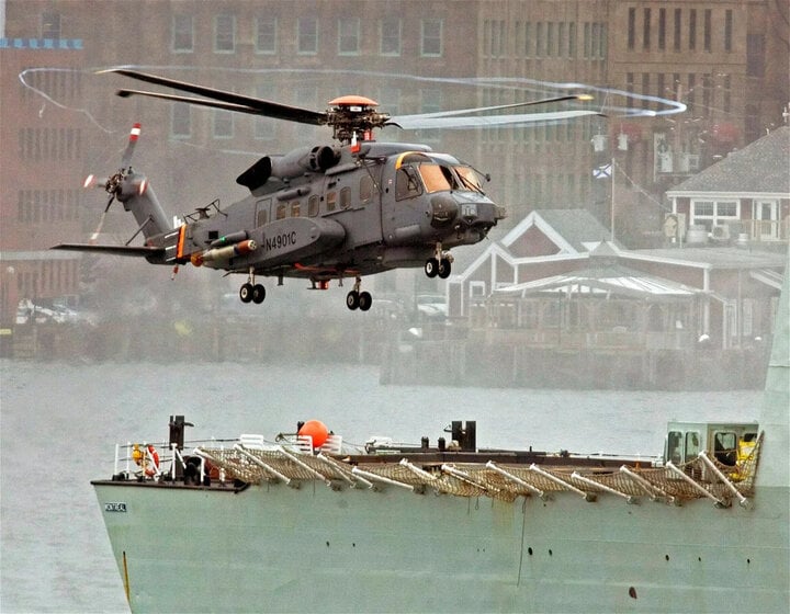 シコルスキーCH-148サイクロン対潜ヘリコプターが10月29日に中国の航空機と衝突した。 （写真：AP通信）