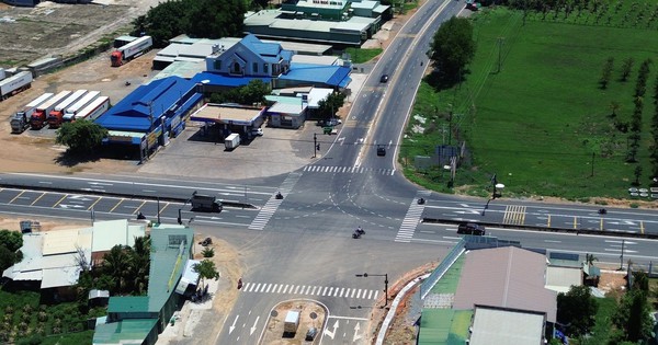 National Highway 1 through Binh Thuan changes its appearance before New Year 2025