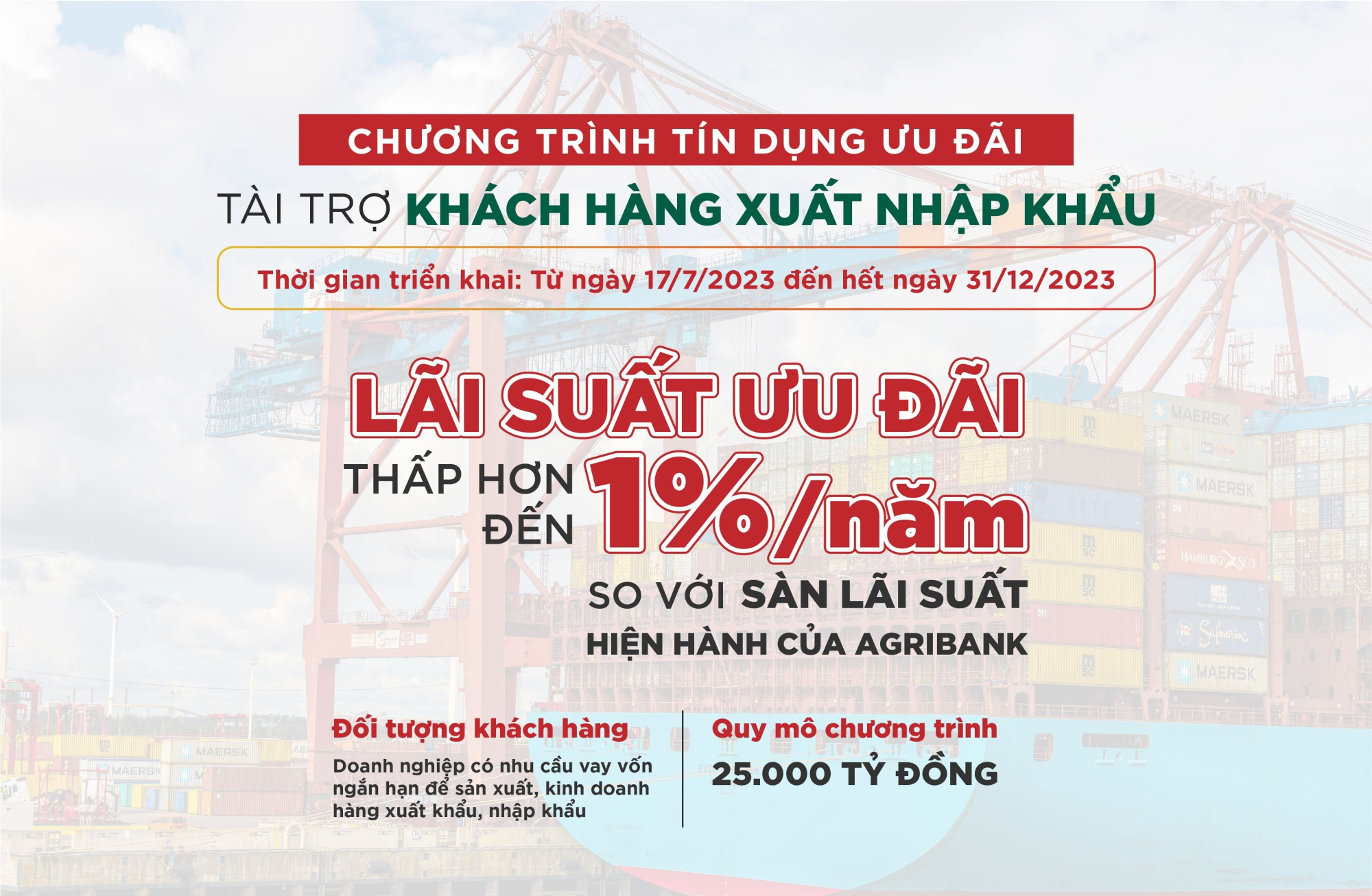 Agribank เสนออัตราดอกเบี้ยพิเศษ 25,000 พันล้านดองเพื่อสนับสนุนลูกค้าที่นำเข้าและส่งออกในปี 2023 รูปภาพ 1