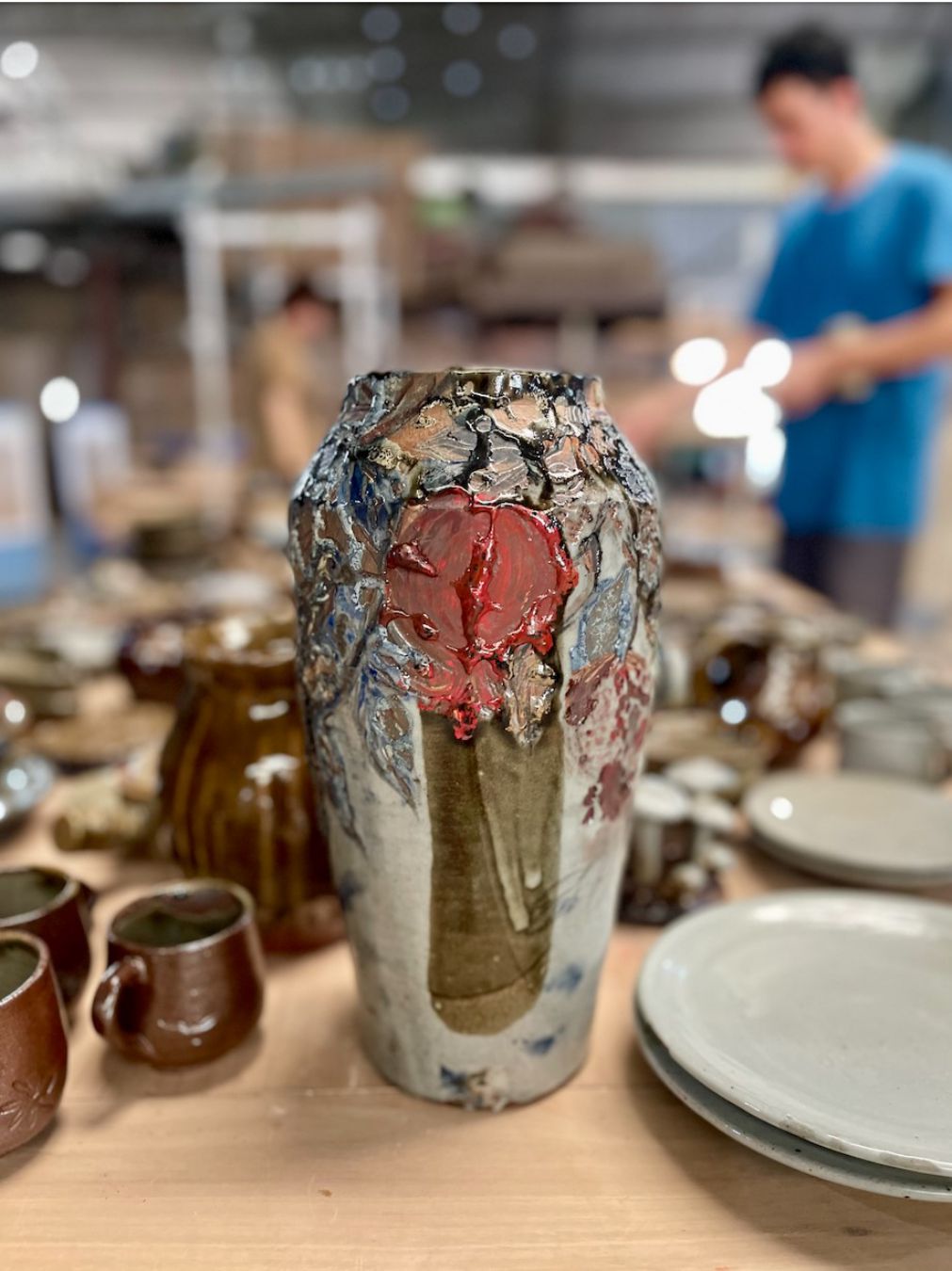Unique vase by Hoang Thuy.