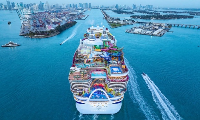 Die Icon of the Seas wird mit Flüssigerdgas betrieben. Foto: Guardian