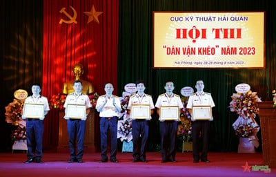 Cục Kỹ thuật Hải quân: Bế mạc Hội thi “Dân vận khéo” năm 2023