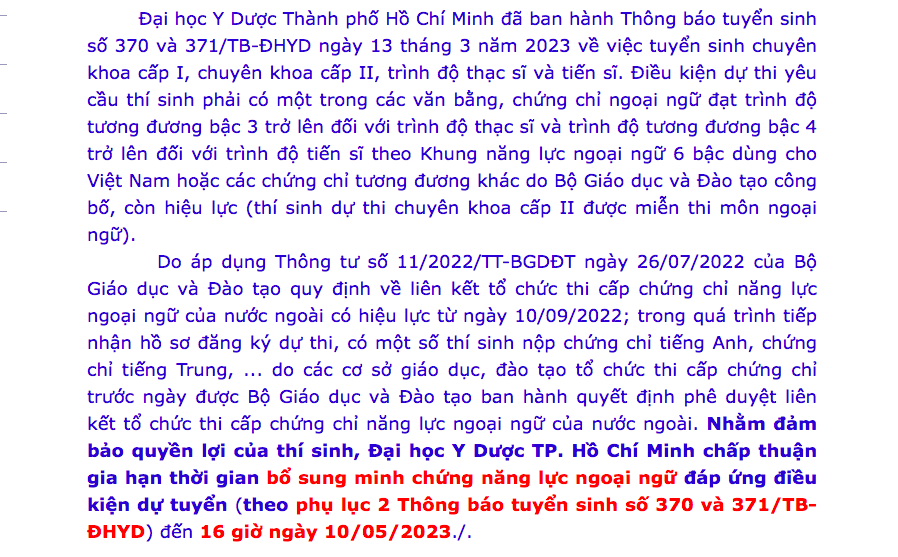 Vụ Trường ĐH Y dược TP.HCM không chấp nhận chứng chỉ IELTS, Bộ GD-ĐT ý kiến gì? - Ảnh 1.