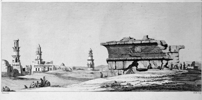 Drawing of the Temple of Edfu by Dominique-Vivant Denon. Photo: Art Media/Print Collector