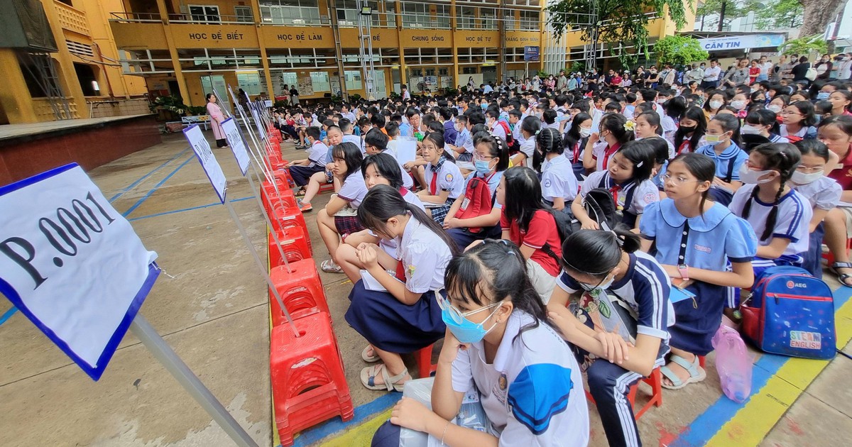 Ho Chi Minh City Department of Education and Training will propose to continue surveying 6th grade enrollment for the 2025-2026 school year.