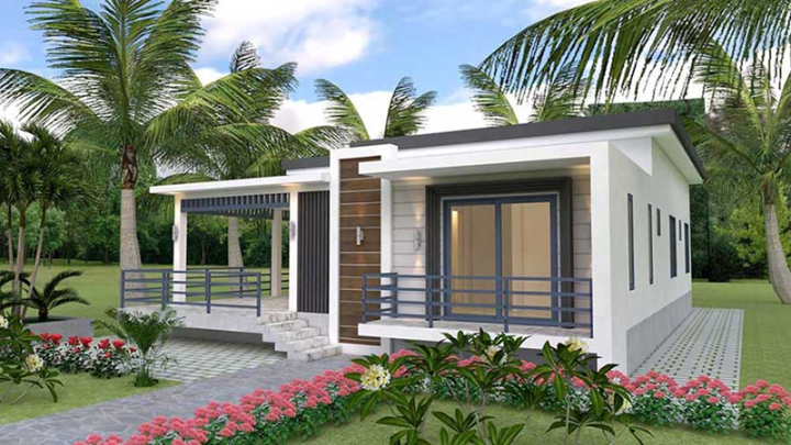 Admire the eye-catching flat roof level 4 house models - 2