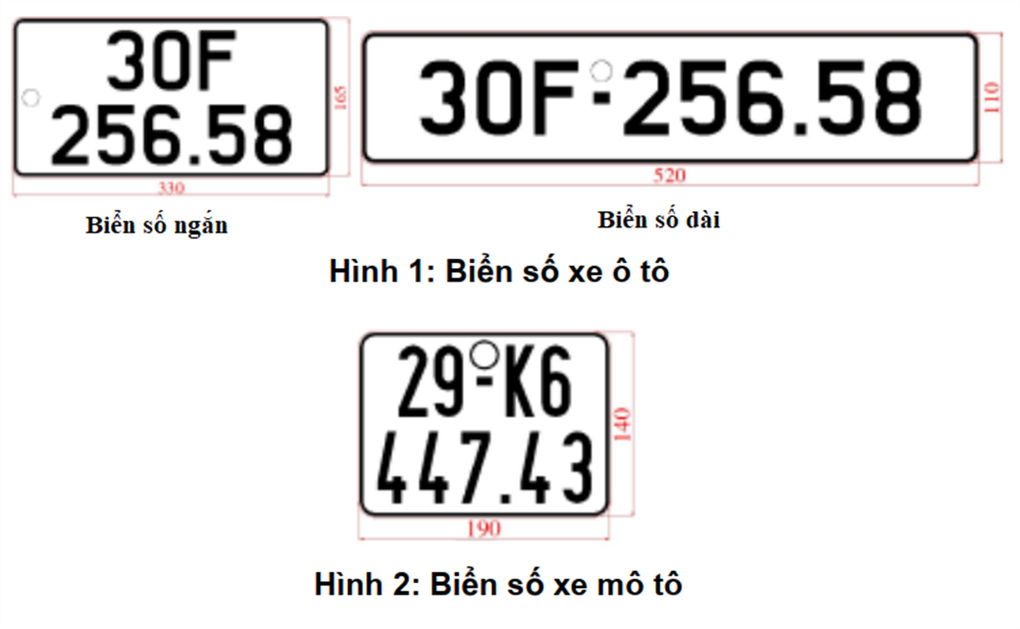 Quy chuẩn mới về biển số ô tô, mô tô - 1