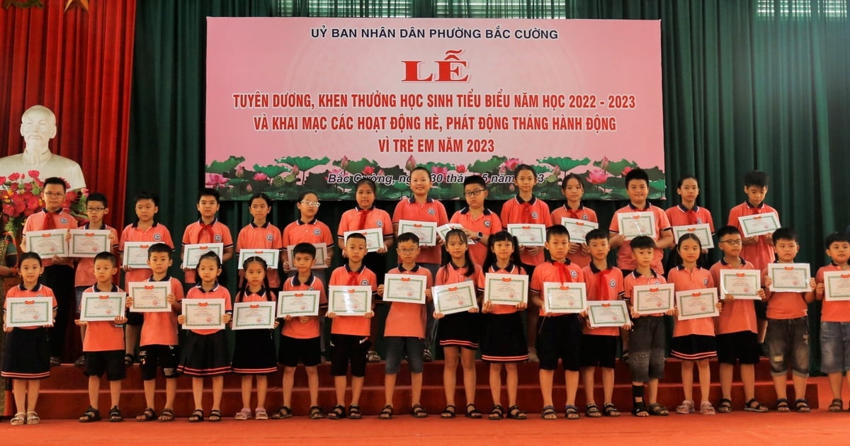 Phường Bắc Cường tuyên dương, khen thưởng 388 học sinh tiêu biểu năm học 2022 -2023